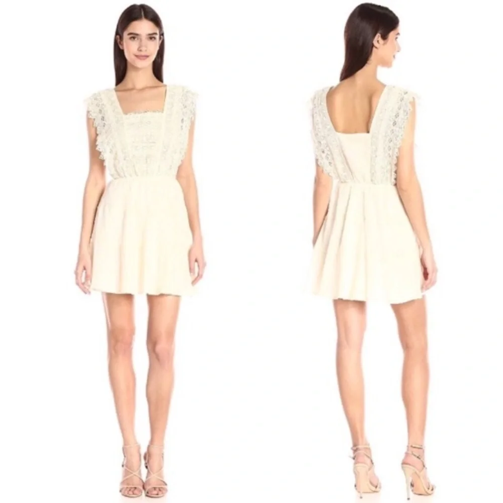 Sleeveless Flora Lace Bodice Fit and Flare Dress - Picture 3 of 6